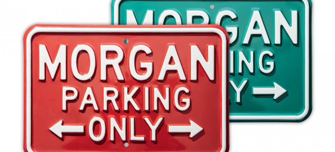 Stalen bord ‘Morgan Parking Only’ ( maat 45,5 x 30,5 Cm) [ART 259] 57,44€ BTW inb