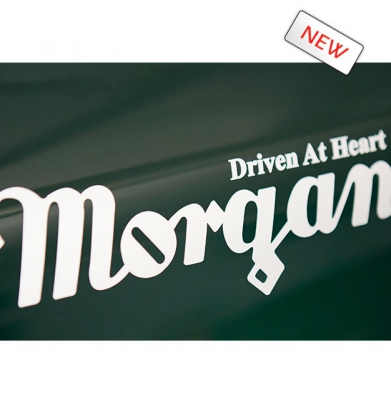 Sticker : MORGAN DRIVEN AT HEART (Grijs of Zwart) Groot formaat [ART 273] 18,15€ BTW inb