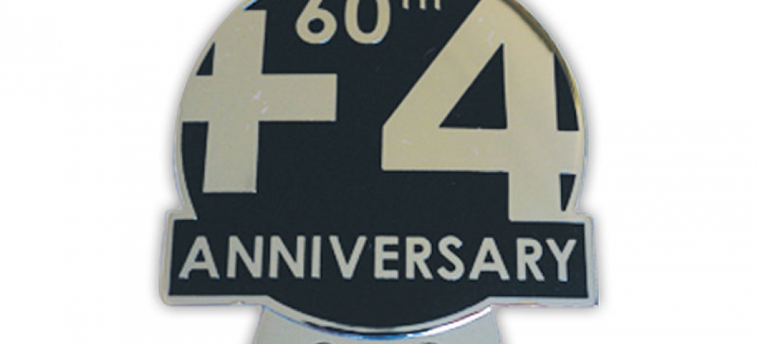 Badge 60 jaar Plus 4 [ART 75] 92,19€ BTW inb