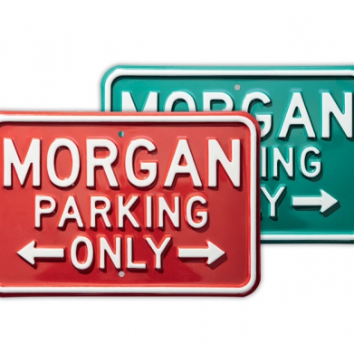 Stalen bord ‘Morgan Parking Only’ ( maat 45,5 x 30,5 Cm) [ART 259] 57,44€ BTW inb