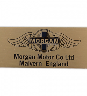 Zelfklevend plaatje Morgan 9,5cm x 4cm [ART 195] 11,20€ BTW inb