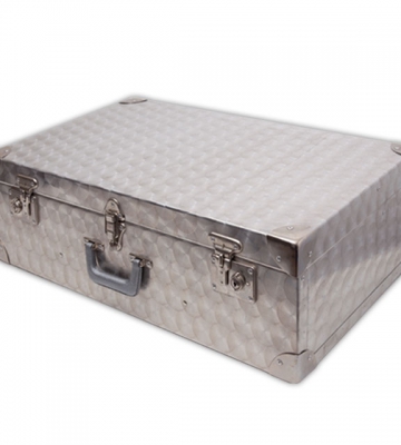 Koffer in geperst aluminium (75x43x23cm) [ART 118A] 180,59€ BTW inb