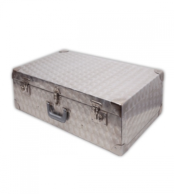 Koffer in geperst aluminium (69x41x22cm) [ART 118B] 168,55€ BTW inb